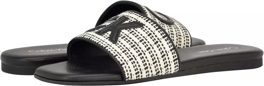 Сандалии на плоской подошве Yides Calvin Klein, черный