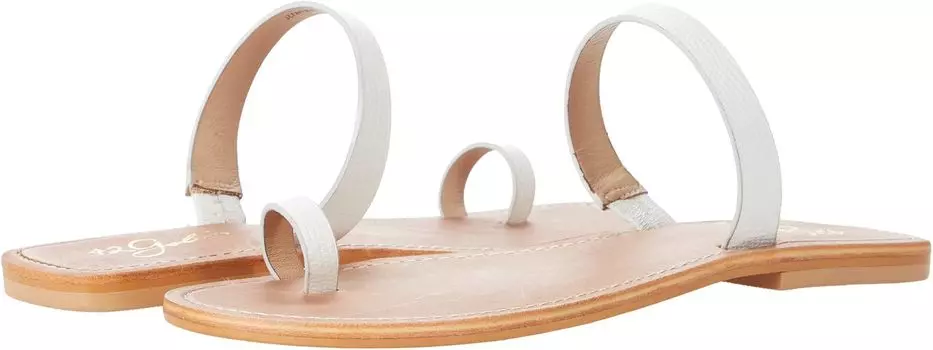 Сандалии на плоской подошве Zola 42 GOLD, цвет White Lizard Print/Leather