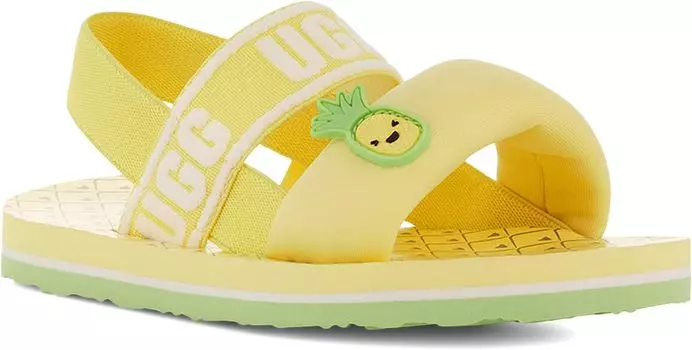Сандалии на плоской подошве Zuma Sling Pineapple Stuffie UGG, цвет Pineapple