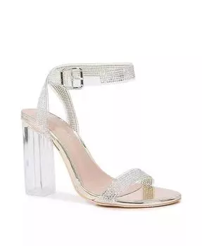 Сандалии на прозрачном каблуке Ember BERNESS, золотой