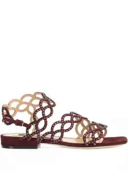 Сандалии на резиновой подошве Sergio Rossi, красный