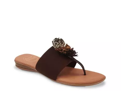 Сандалии на танкетке Andre Assous Novalee, темно-коричневый