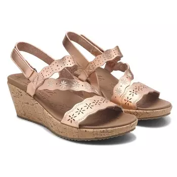 Сандалии на танкетке Beverlee cherished aura от Skechers, rose gold