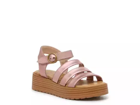 Сандалии на танкетке Blowfish Malibu Jaylen — детские, розовые, металлик