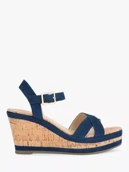 Сандалии на танкетке Carvela Kendall, темно-синий