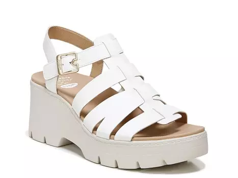 Сандалии на танкетке Dr. Scholl's Check It Out, белый