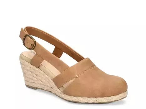 Сандалии на танкетке Easy Street Stargaze Espadrille, коричневые