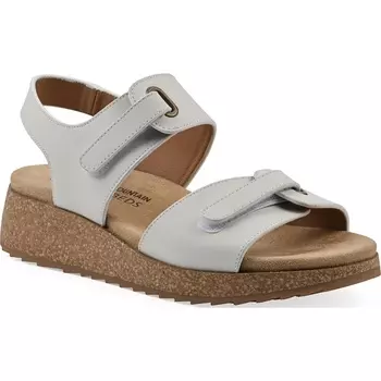 Сандалии на танкетке Gelato White Mountain, белая кожа