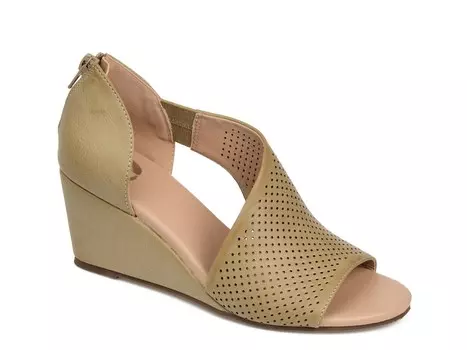 Сандалии на танкетке Journee Collection Aretha, серо-коричневый