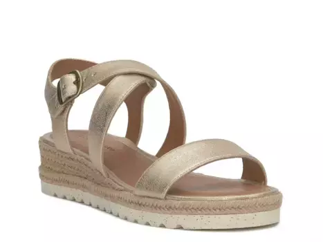 Сандалии на танкетке Lucky Brand Trianna, цвет платиновое золото