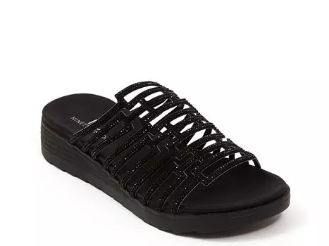 Сандалии на танкетке Ninety Union Sizzle, черный