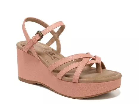 Сандалии на танкетке Rita Zodiac, светло-розовый