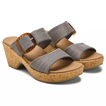 Сандалии на танкетке с застежкой Brystol от Skechers, коричневые