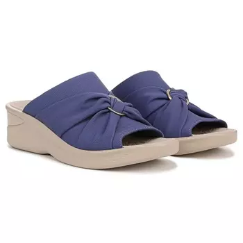Сандалии на танкетке Serenade slide wedge sandal Bzees For Lifestride, skipper blue stretch fabric