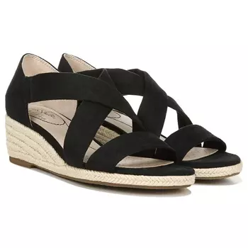 Сандалии на танкетке Siesta Lifestride, black fabric