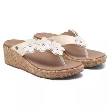 Сандалии на танкетке Skechers Arch Fit Beverlee Rare Blossom, off white