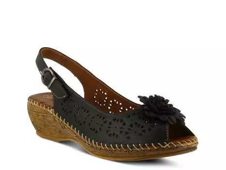 Сандалии на танкетке Spring Step Belford, черный