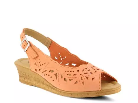 Сандалии на танкетке Spring Step Orella, коралл