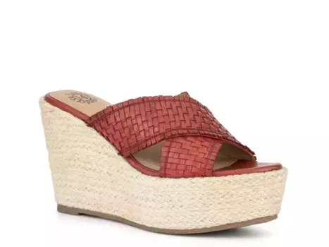 Сандалии на танкетке Vintage Foundry Lorie Espadrille, красные