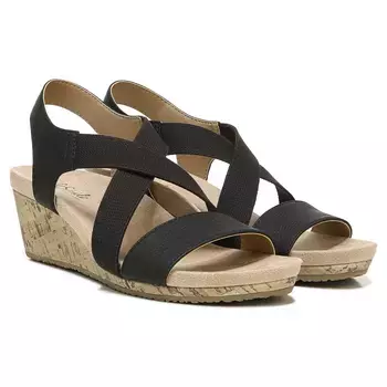 Сандалии на танкетке в Мексике Lifestride, черный