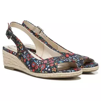 Сандалии на танкетке в стиле эспадрильи для светской львицы Lifestride, черный