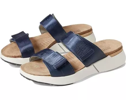 Сандалии Naot Calliope, цвет Soft Ink Leather/Polar Sea Leather/Navy Woven Strap