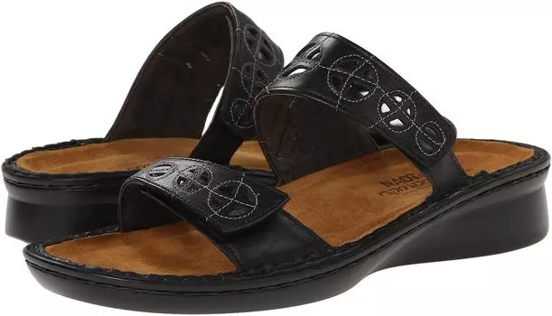 Сандалии Naot Cornet, цвет Black Raven Leather/Glass Silver