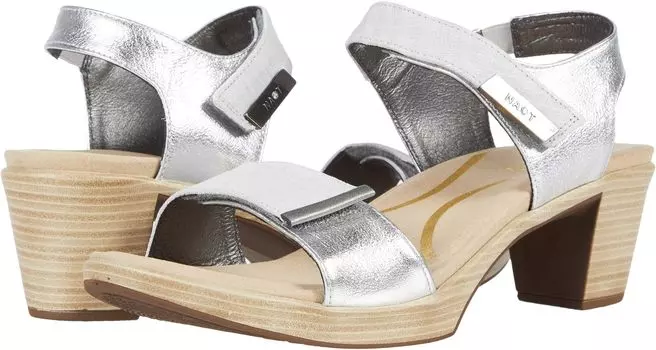 Сандалии Naot Intact, цвет Gray Linen Leather/Soft Silver Leather/Sterling Leather