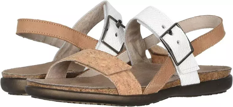 Сандалии Naot Norah, цвет Cork Leather/Nude Nubuck/White Diamond Leather
