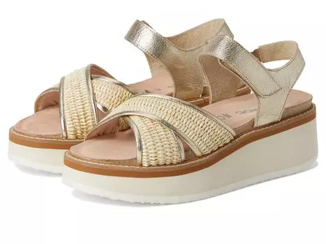 Сандалии Naot Pavlova, цвет Radiant Gold Leather/Blonde Raffia