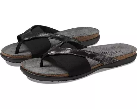 Сандалии Naot Penelope, цвет Metallic Onyx Leather/Black Elastic