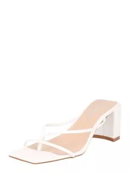 Сандалии Nasty Gal T-Bar Sandals, белый