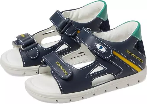 Сандалии Naturino Falcotto Glimmery, цвет Navy/Green