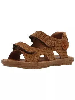 Сандалии на липучках Naturino, коричневый