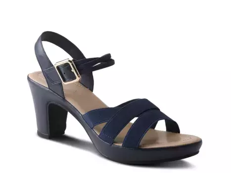Сандалии Neesa Stretch Platform Sandal Patrizia By Spring Step, темно-синий