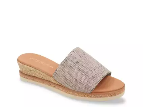 Сандалии Nessie Wedge Sandal Andre Assous, черный/бежевый