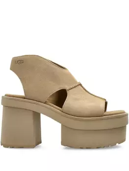 Сандалии New Heights на платформе 80 мм UGG, нейтральный