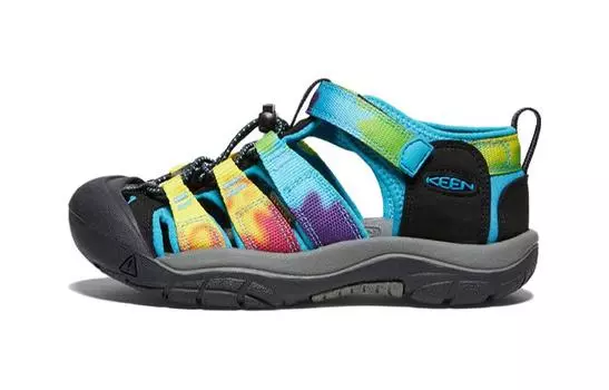 Сандалии Newport H2 Kids PS с радужным узором тай-дай Keen, синий