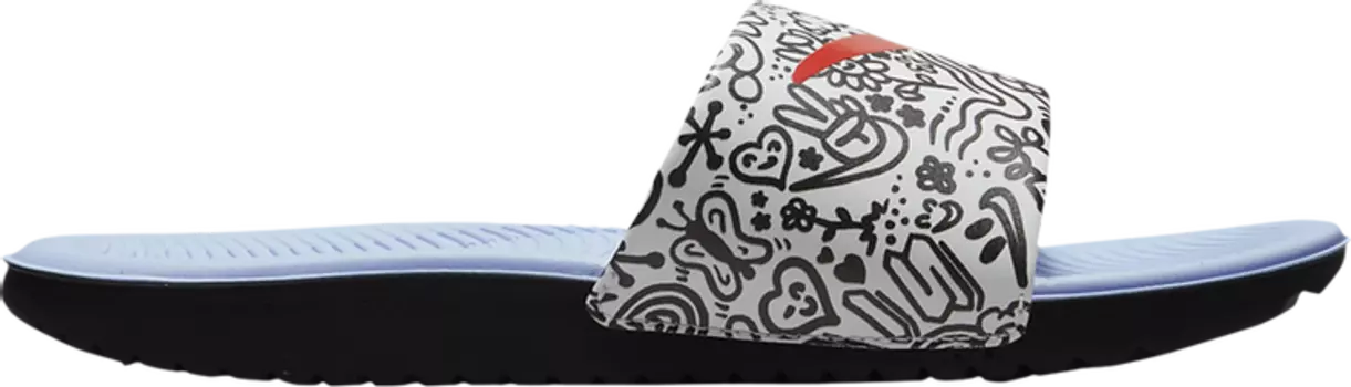 Сандалии Nike Kawa SE Slide GS 'Doodle', белый