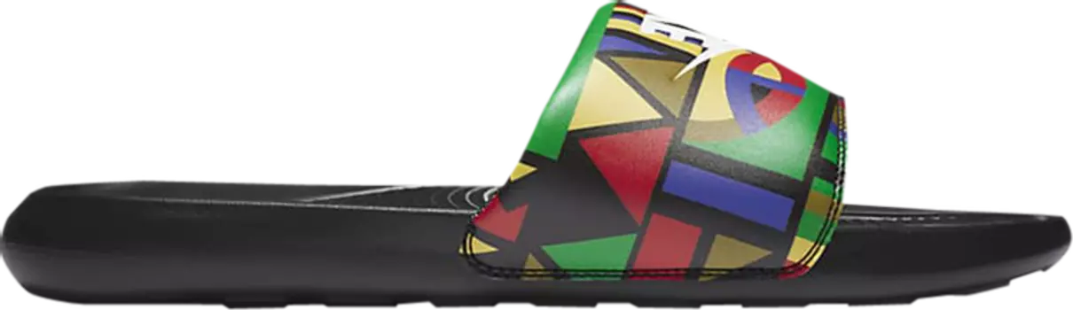 Сандалии Nike Victori One Printed Slide 'Geometric Print', черный