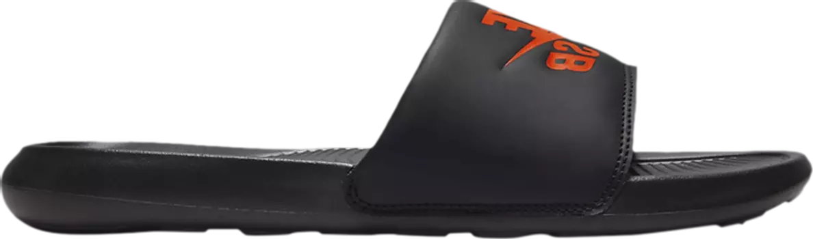Сандалии Nike Victori One Slide 'Black Team Orange', черный