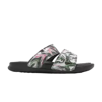 Сандалии Nike Wmns Benassi Duo Ultra Slide 'Black Green Pink', черный