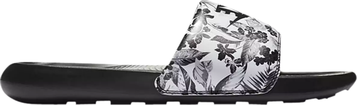Сандалии Nike Wmns Victori One Printed Slide 'Tropical Flower Print', черный