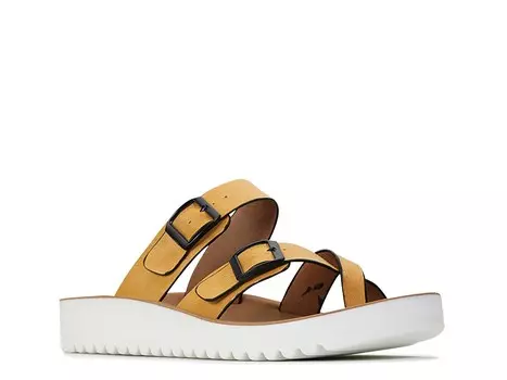 Сандалии Nin на танкетке los cabos, горчичный