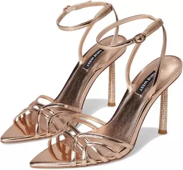 Сандалии Nine West Paxal, цвет Rose Gold Mirror Metallic