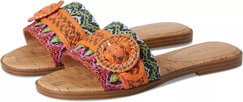 Сандалии Nine West Poland, цвет Orange/Brown Multi
