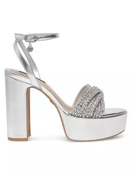 Сандалии Nine West, серебряный
