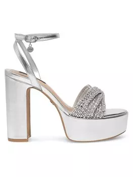 Сандалии Nine West, серебряный