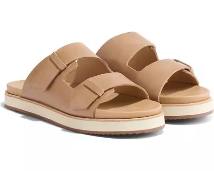 Сандалии Nisolo Ella Go-To Flatform Slide, цвет Almond