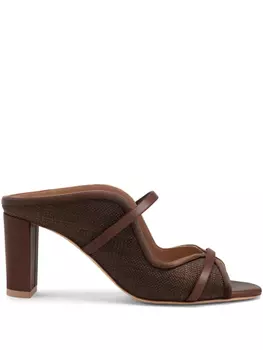 Сандалии Norah 70 мм из рафии Malone Souliers, коричневый